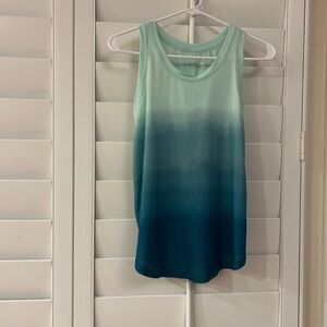 All in Motion Green and Blue Tank Top Gradient Style